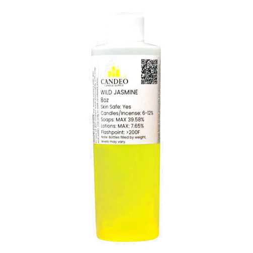 Candeo Candle Wild Jasmine Fragrance Oil (8oz Bottle) | Candle Making, Soap Making, Room Sprays, Bath Bombs, Lotion, Car Fresheners, Wax Melts | Candeo Candle Supply | Phthalate Free & Prop 65 Compliant