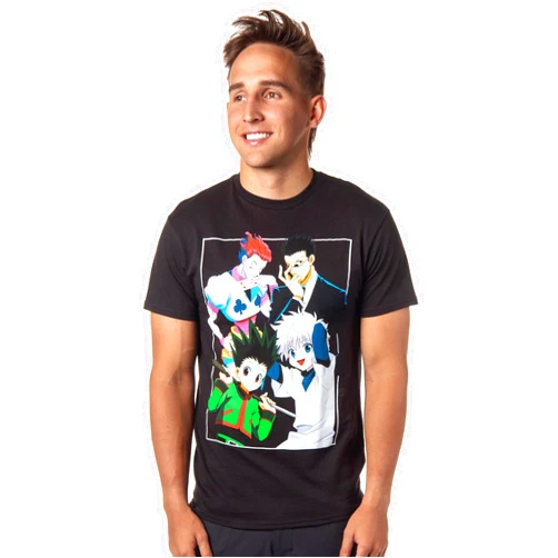 Seven Times Six Hunter X Hunter Mens' Character Box Design Anime Graphic Print T-Shirt, Large