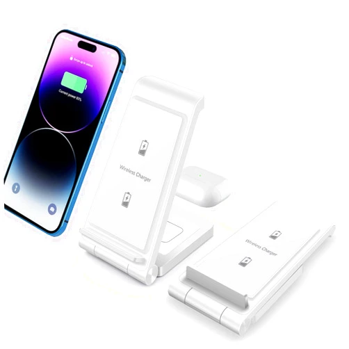 PDKUAI 25W Wireless Charger,Foldable 2 in 1 Wireless Charging Station for Apple iPhone 15/14/13/12/11/Pro/SE/X/8/Airpods,PDKUAI 15W Fast Dual wireless induction charge Stand for Samsung/Buds/LG/Sony