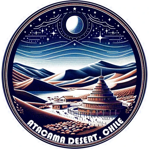 R and R Imports Atacama Desert Chile Souvenir Die-Cut Flat Fridge Magnet