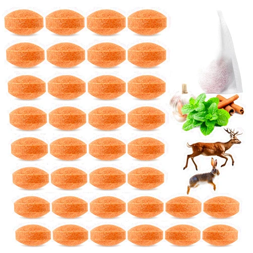 CKUKARM 36 Pack Deer Repellent Rabbit Repellent Outdoor Deer Deterrent for Plants Flower Vegetable,Keep Deer Rabbit Out of Lawn Garden