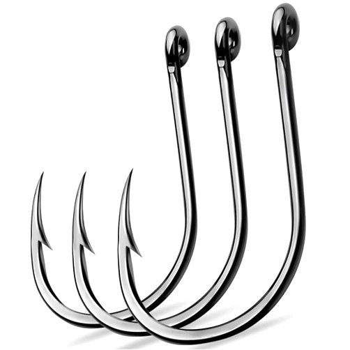 AMHDV 200pcs/pack Circle Fishing Hooks Super Strong Octopus Barb Fishing Hook for Freshwater Saltwater