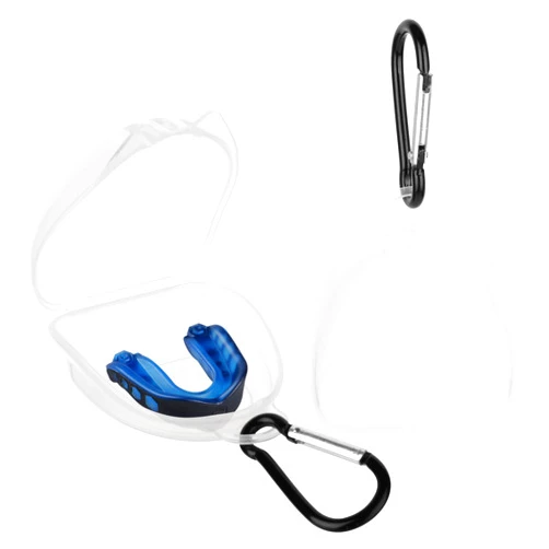 Cosmos 2 Pcs Sport Mouth Guard Case Mouth Guard Storage Box, Snap Lock Closure with Vent Holes and Carry Clips for Football Boxing Wrestling BBJ Hockey Outdoor Sports