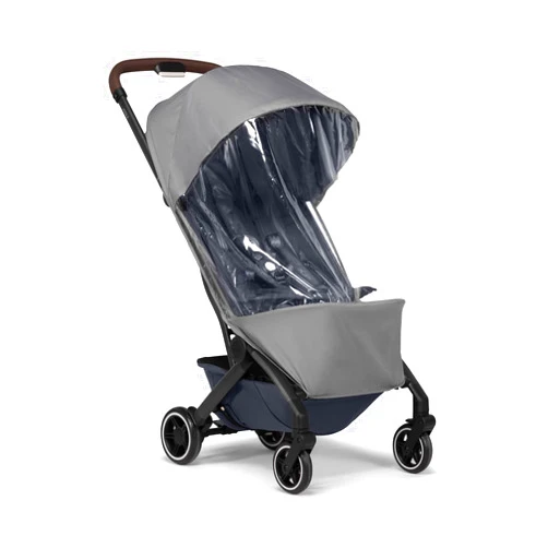 Joolz AER+ Buggy Rain Cover - Windproof & Waterproof Winter Stroller Accessory - Clear Baby Travel Weather Shield for Sun, Dust, and Snow Protection - Compact and Easy Storage - Grey