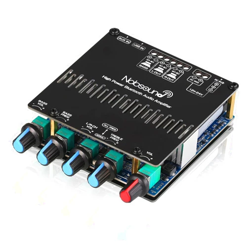 Nobsound HiFi 2.1 Channel Bluetooth 5.0 Power Amplifier Board Case Stereo Subwoofer Amp