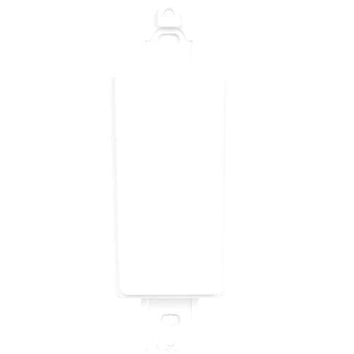 ENERLITES Blank Adapter Insert for Decorator Wall Plates, Unbreakable Polycarbonate Thermoplastic, UL Listed, 6001-W, White, Standard/Regular