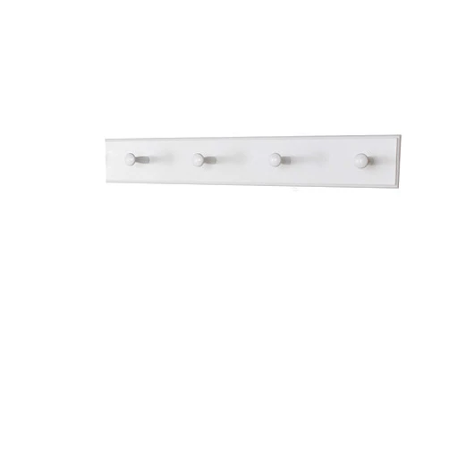 PEG AND RAIL White Shaker Peg Rack - Solid Maple Peg Hook Rack - Wooden Wall Peg Coat Rack - Made in The USA (23