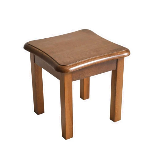 Aibiju Kids Step Stool, Small Short Stool, Shoe Changing Stool, Solid Wood Stool for Kids, Toddler Stool, Mushroom Stool, Portable Stools for Adults Heavy Duty, 11.5 inch Walnut Color JPRF-1353