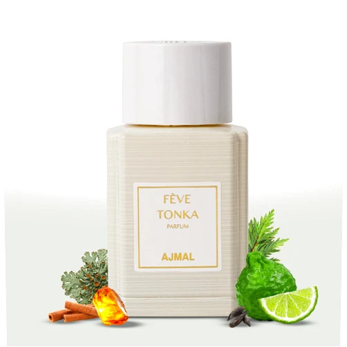 Ajmal Oud Marquis Fève Tonka Eau de Parfum for Men – 3.4 fl oz / 100 ml | Luxury Premium Amber Gourmand Perfume | Long Lasting French Fragrance | Made in France & Crafted in Dubai | Exclusive for USA