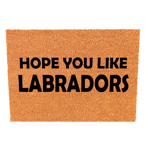 Or Something Coir Doormat Front Door Mat New Home Closing Housewarming Gift Hope You Like Labradors Lab Labrador Retriever (30