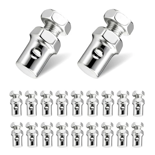 Fkewp 20 PCS Throttle Brake Cable Ends, 1/8