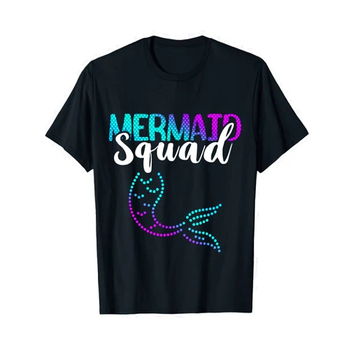 Cute Aqua Clamshell Mermaid Lover Mermaid Squad Tail Clamshell Sea Creature Aqua Marine T-Shirt