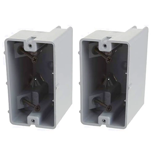 Southwire Southwire MSB1G One Gang Device Box with Depth Adjustable; Heavy Duty 42lb; Gray (Pack of 2)