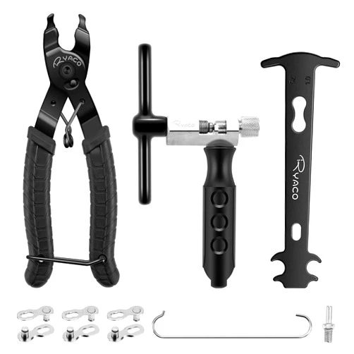 RYACO Bike Chain Tools Set, Bicycle Link Plier, Chain Cutter, Chain Inspection Caliper included for 6/7/8/9/10 Speed Chains Link Repair, Professional Tool Kit, Suit for Road Mountain Sports Bike