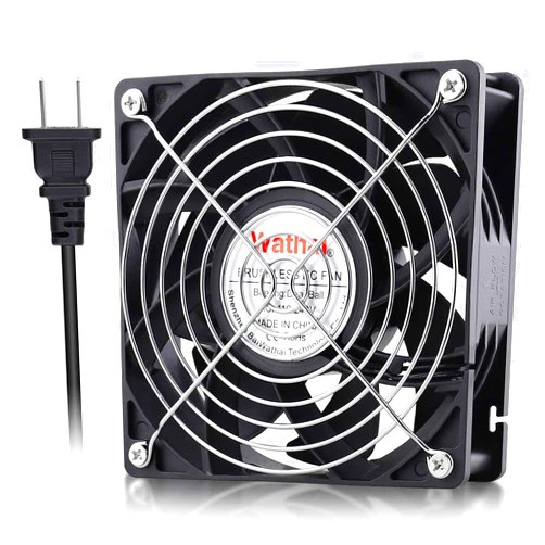 Wathai EC Industrial Case Fan 120mm x 38mm Ball Bearing AC 110V 115V 120V 220V 240V Brushless Cooling Fan