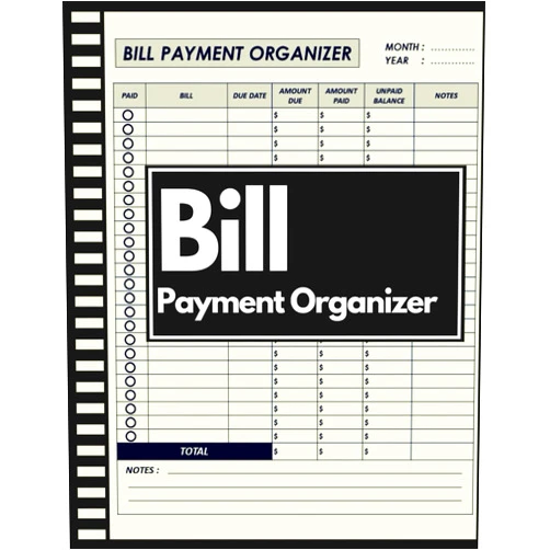 Assia Edit Monthly Bill Payment Organizer: Budget Finance Planner & Payments Checklist To Track Your Personal Expenses