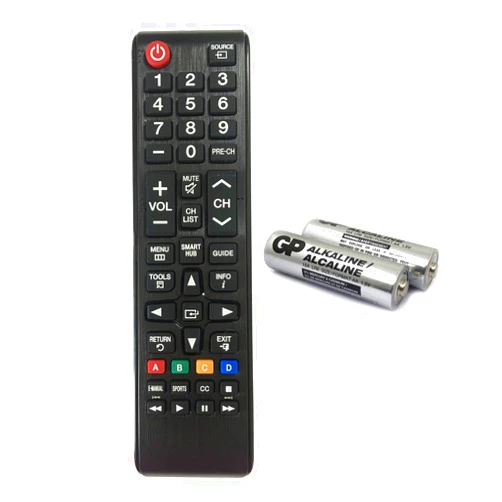 D.Vordingborg Universal Remote Control for Samsung TV Replacement for All LCD LED HDTV 3D Smart Samsung TVs Remote BN59-01199F AA59-00666A AA59-00741A BN59-01175N BN59-013101A with GP Alkaline 2 pcs Batteries