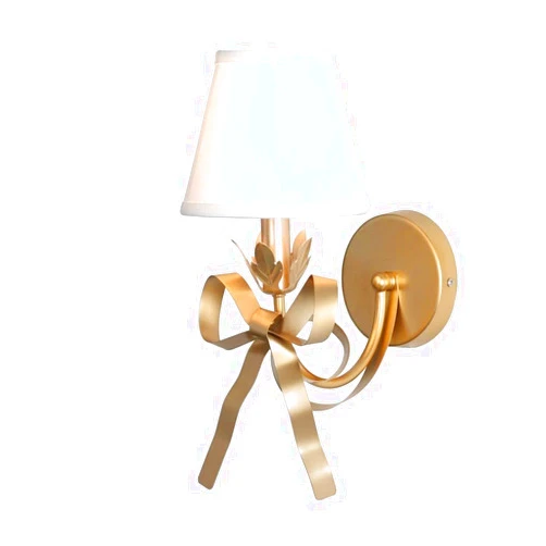 UimimiU American Wall Light Vintage Luxury Wall Lamp Nordic Ins Bedside Wall Sconce Light Wall Mount Light Living Room Wall Princess Bedroom Lamp Little Girl Creative Bow