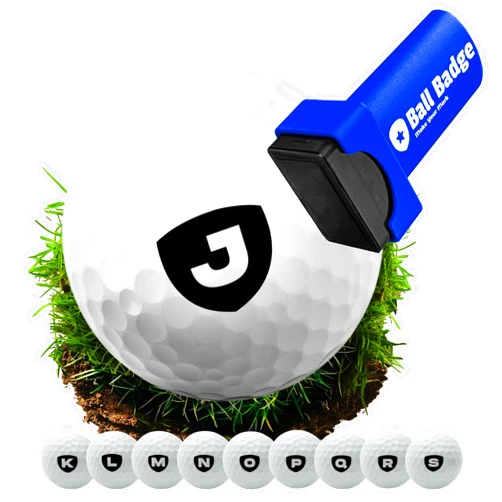 HODL 21 Ball Badge Golf Ball Stamp – Personalized Initial Letter [A–Z] | Self-Inking Monogram Golf Ball Marker | Reusable Marking Tool to Identify & Customize Your Golf Balls