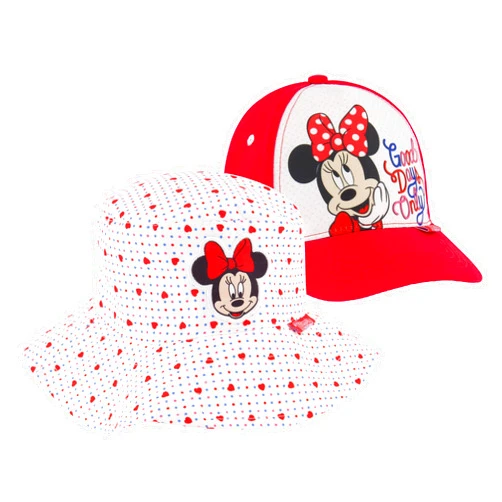 Disney Toddler Sun, Minnie Mouse Kids Bucket Hat and Matching Baseball Cap for Girls