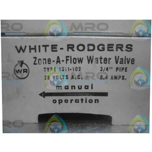 White-Rodgers 1311-102 3-Wire Hydronic Zone Valve, 3/4