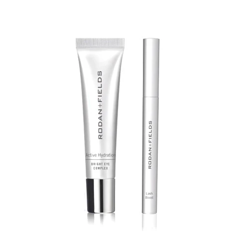 RODAN + FIELDS Lash Boost Serum & Active Hydration Bright Eye Complex Bundle | Longer-Looking Eyelashes & Brows | Eye Treatment for Refreshed Appearance