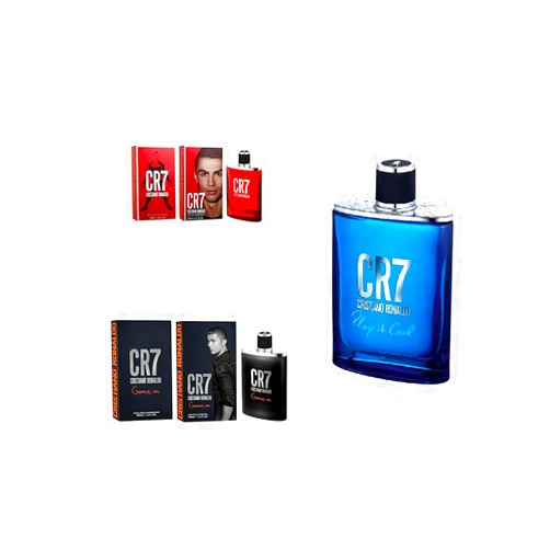 CR7 Cristiano Ronaldo CR7, Game On and Play It Cool Trio - Eau De Toilette Cologne Scent for Men - For the Outgoing, Energetic Man - From Original Men’s Fragrance Collection - 3 pc