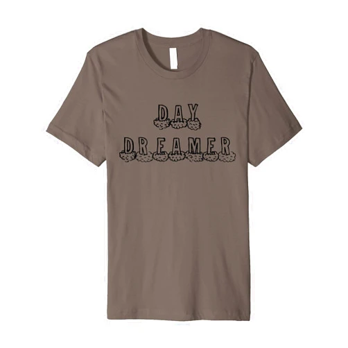 Day Dreamer In The Clouds Day Dreamer Creative Cute Fluffy Cloud Rainbow Imagination Premium T-Shirt
