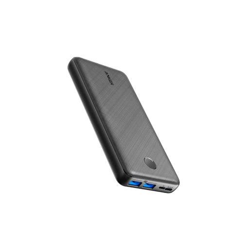 Anker Portable Charger, 325 Power Bank (PowerCore Essential 20K), 20,000mAh Battery Pack with PowerIQ Technology, USB-C Input and Output Ports for iPhone Series, AirPods, and More (Black)