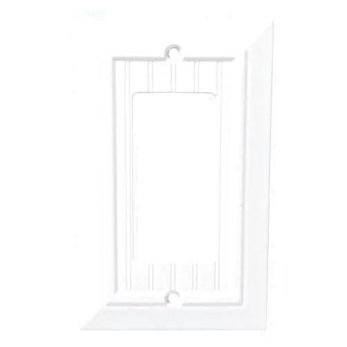 Franklin Brass Classic Beadboard (1-Pack) Decorative Light Switch Cover Pure White 1-Gang Decorator/Rocker Wall Plate Electrical Outlet Guard W35267-PW-C