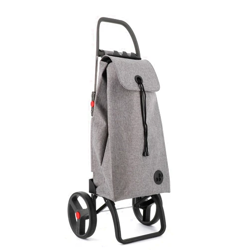ROLSER Foldable Grocery Shopping Cart with Wheels | Collapsible Personal Folding Cart for Groceries | Durable & Portable | Gray