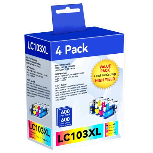 ATOPINK LC103 Ink Cartridges Replacement for Brother LC103 XL LC101 LC-103XL LC103XL LC103BK LC103C LC103M LC103Y to use with MFC-J870DW MFC-J6920DW MFC-J6520DW MFC-J450DW MFC-J470DW MFC-J470DW