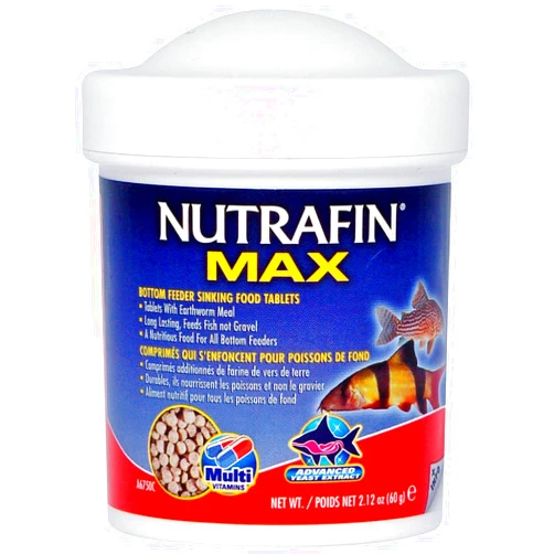 Hagen Nutrafin Max Sinking Tablets, 2.12-Ounce