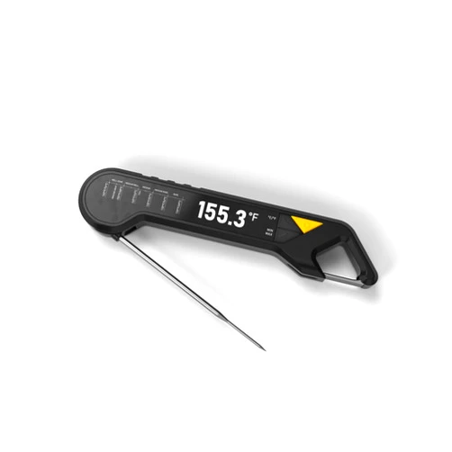 Monarchef 1-Second Instant Read Meat Thermometer, Kitchen Food Thermometer with Large Bright Display, Waterproof Cooking Thermometer for Oil Deep Fry Smoker BBQ Grill