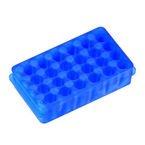 MECCANIXITY Centrifuge Tube Rack 11mm/7.5mm Hole 24-Well Double Panel Polypropylene for 0.5ml/1.5ml/2ml Tube