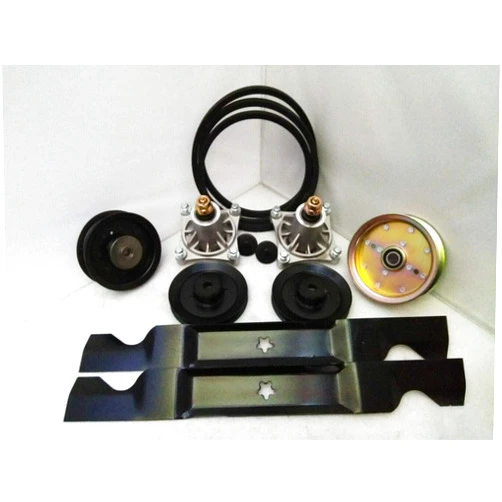 LONGPARTSTOOLS Replacement For Deck Rebuild Kit Blade Spindle Belt for Husqvarna 46 Inch RZ4623 Z246 RZ4619