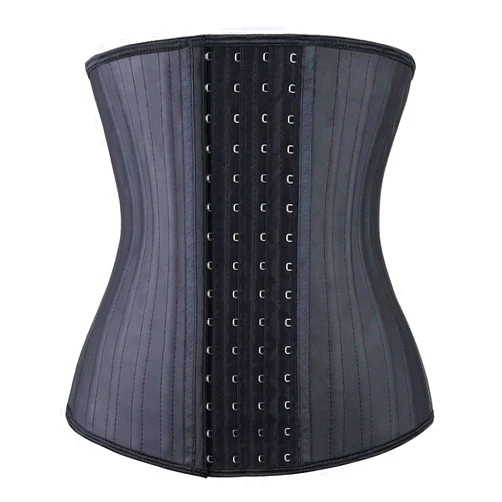 YIANNA Waist Trainer for Women Latex Underbust Waist Corsets Cincher Hourglass Body Shaper 4 Hooks