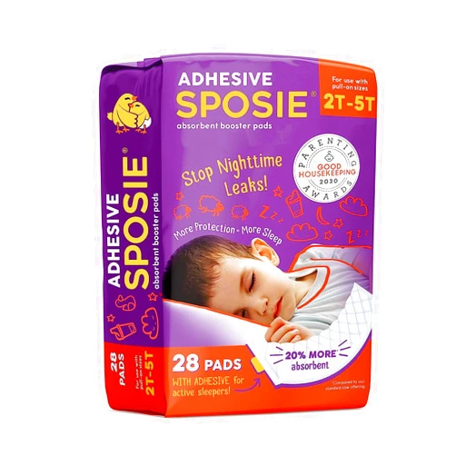 Select Kids Sposie Diaper Booster Pads 2T-5T, 28 Count - Baby Diaper Pads Inserts Overnight, Diaper Liners for Nighttime Diapers, Overnight Diapers