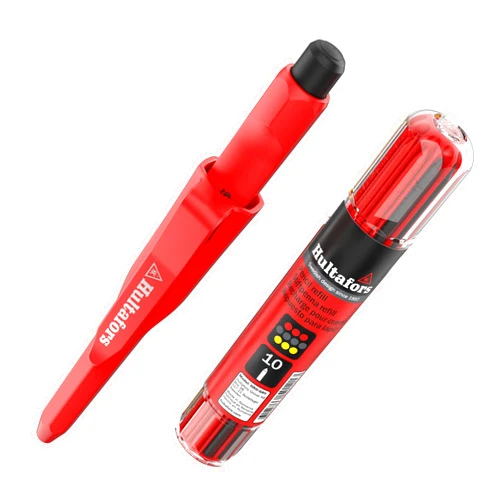 Hultafors Tools Dry Marker & Refill Blister Pack HDM STRT - Graphite, Red & Yellow