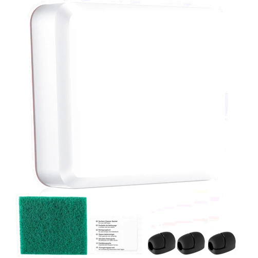 Saillong Transducer Mounting Plate Kit, 25mm Transducer Mount with Adhesive, Adhesive Mount with Scouring Pads Cleaning Wipes, No Drill Sensor Mount(White)