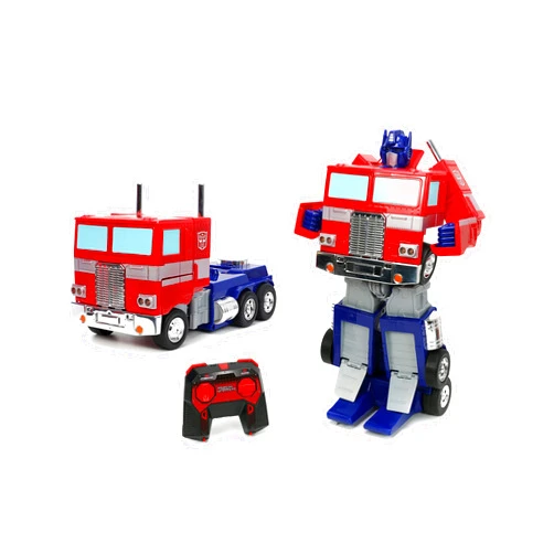 Jada Toys – Transformers Optimus Prime Converting RC Vehicle – Kids Toys Gift with Transformation from Truck to Robot – Lights & Sounds – Full Function Remote Control – 13