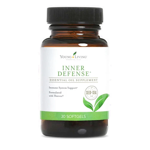 Young Living Inner Defense, 30 Softgels, Unlock The Power of Potent Essential Oils, Oregano, Thyme, Lemongrass, and Thieves, Comprehensive Immune Support