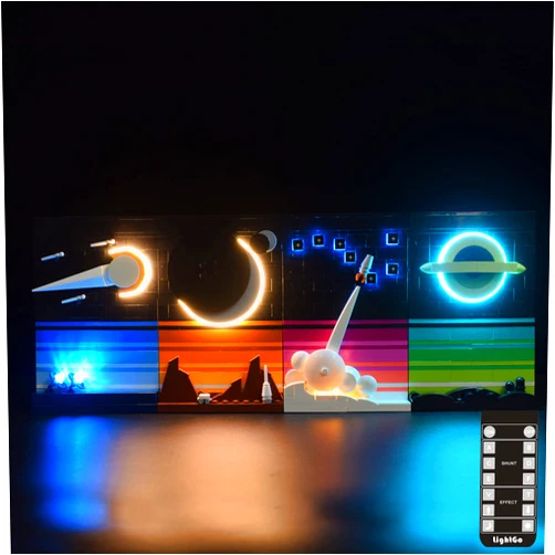 LightGo LED Lighting Kit Designed for Lego 21340 Tales of The Space Age Building Set - Not Include Model (Remote Version)