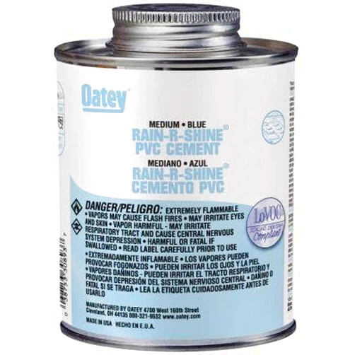 Unknown Oatey Rain-R-Shine Blue Cement For PVC 16 oz.