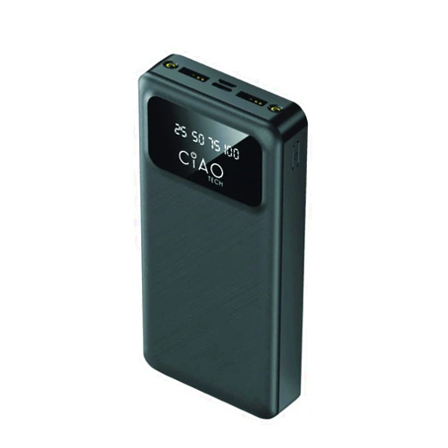 CIAO TECH Portable Charger Power Bank - 20000 mAh Portable Charger USB C - LED Display Slim Power Bank Fast Charging,Utility Flashlight, Travel Accessories