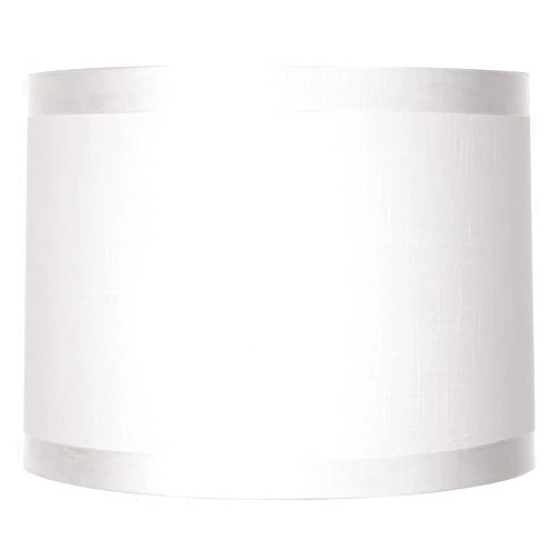 Springcrest Off-White Fabric Medium Drum Lamp Shade 13