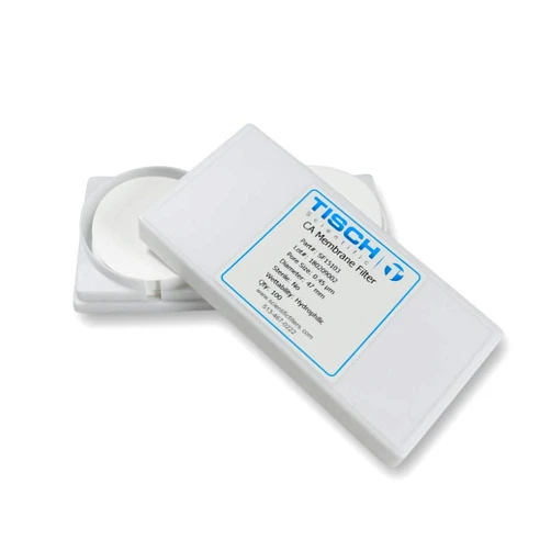 Tisch Scientific Tisch Brand SF15103 Cellulose Acetate Membrane Filter, white, plain, 0.45um, 47mm 1/pk/200 per pack | Wettability: Hydrophilic | Maximum Operating Temperature: 50 Degrees C |