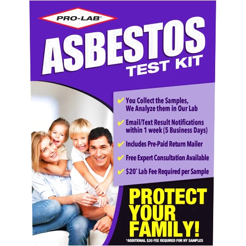 PRO-LAB Asbestos Test Kit - (2 Samples) Emailed results within 3 to 5 Business days - includes return mailer and Expert Consultation. Optional Lab Fee for NVLAP Analysis