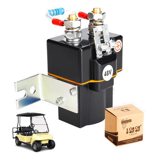 10L0L 48V Golf Cart Albright Solenoid and Resistor Assembly Compatible with Club Car DS 1995-up & Precedent 2004-08 Golf Cart Part Replaces OEM# 101908701 102774701 1014947