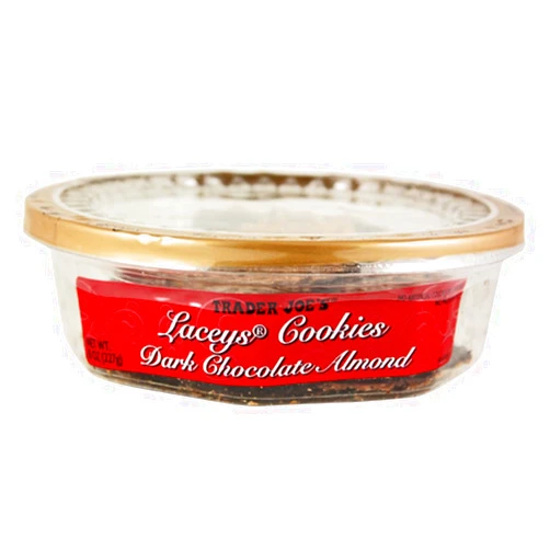 Trader Joe's Laceys Cookies Dark Chocolate Almond